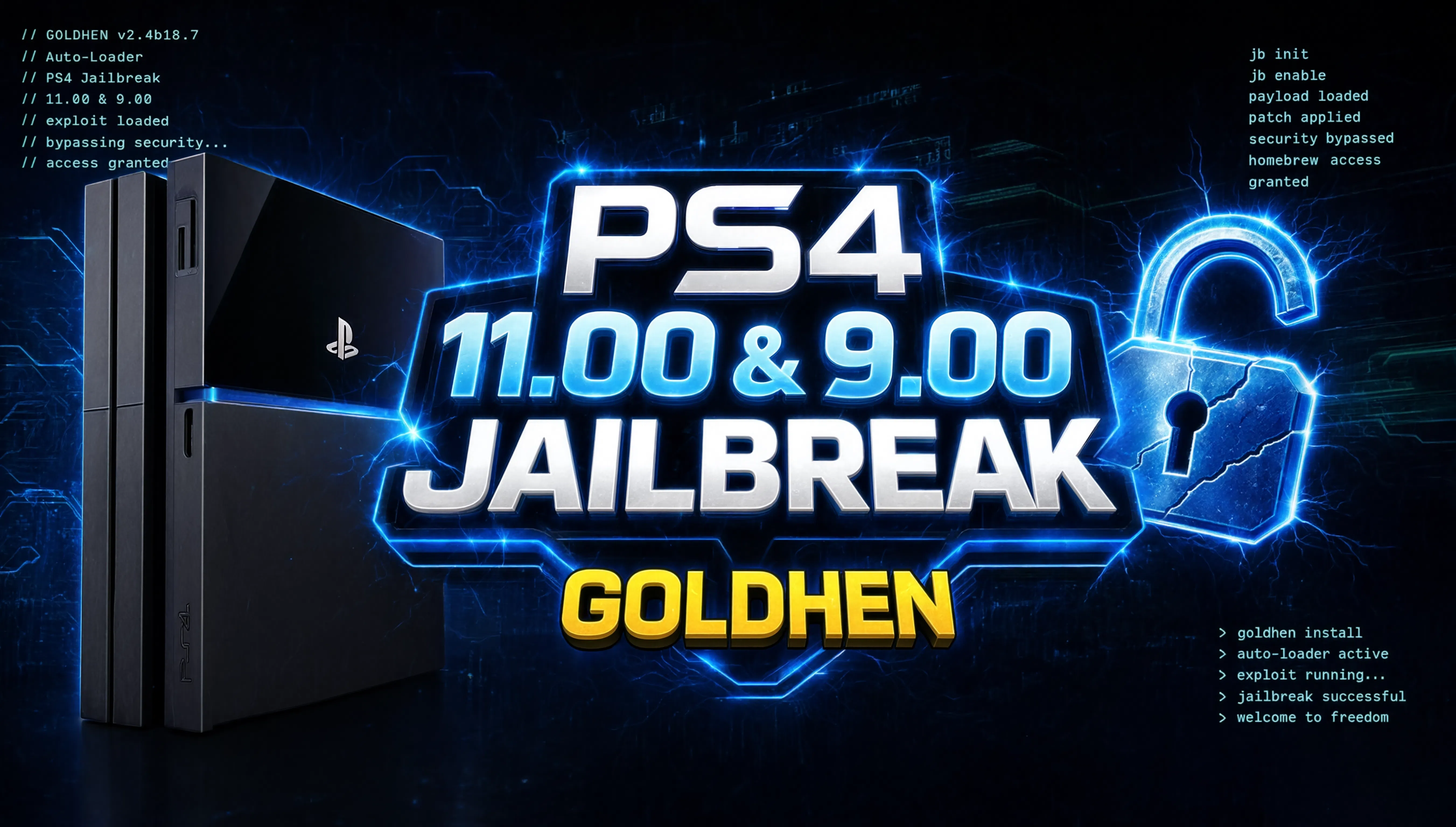 PS4 Jailbreak GoldHEN Logo